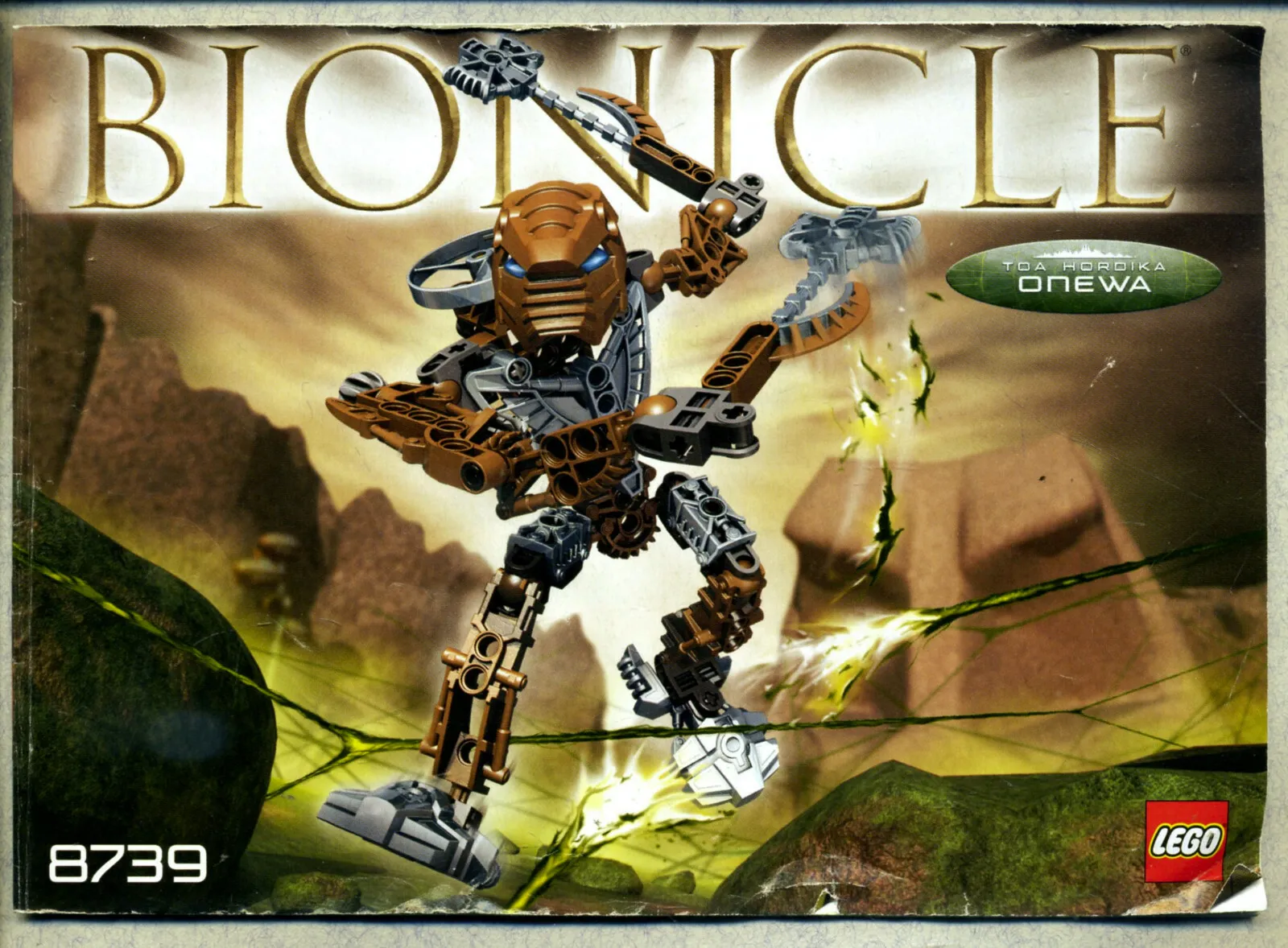 LEGO -- 8739 -- Bionicle -- ONEWA -- with instructions -- spare parts -