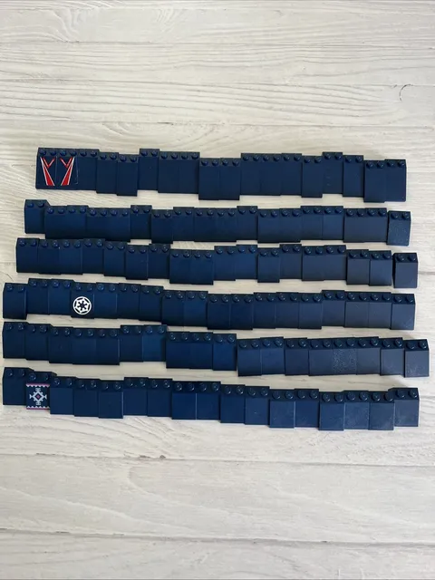 LEGO DARK BLUE LOT 106 PCS 3X2 4X2 BRICK SLOPE VARIETY EARTH NAVY BLUE