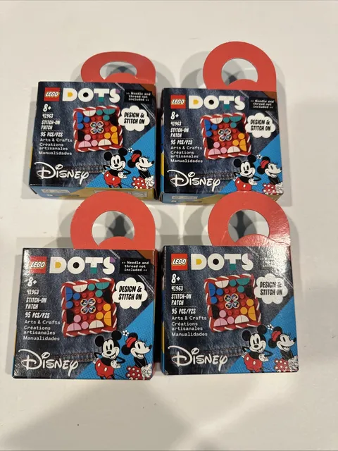 LEGO DOTS: Mickey Mouse & Minnie Mouse Stitch-on Patch (41963)