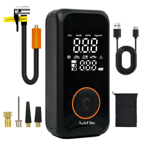 Aobelite Tire Inflator Portable Air Compressor150Psi Cordless Air Pump For Car