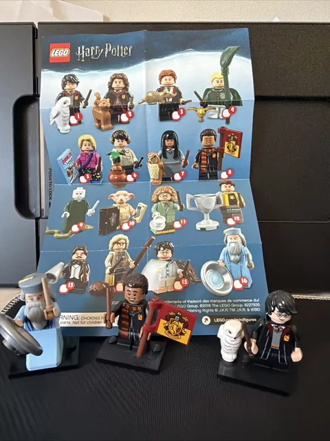 Harry Potter Lego Minifigure Series 1 Lot If 3 Dumbledore Harry And Dean Thomas