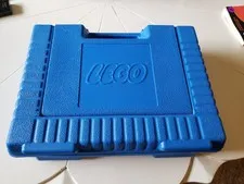 Vintage LEGO Blue Hard Plastic Storage Container 1985 Travel Carry Case USA