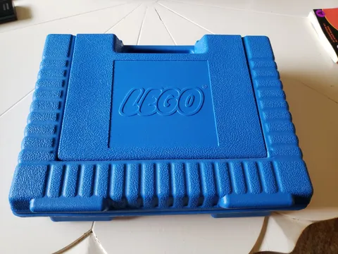 Vintage LEGO Blue Hard Plastic Storage Container 1985 Travel Carry Case USA