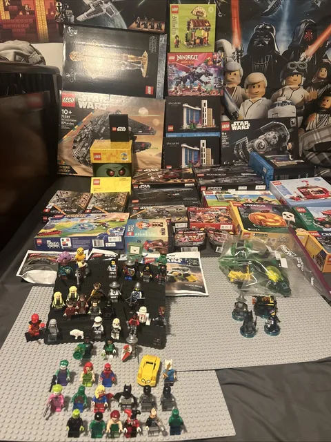 Huge Lego Sealed Collection And Array Of Minifigs Batman 1 Adventure Time Lotr