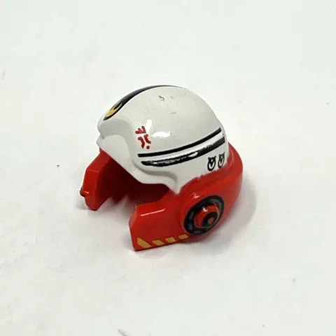 Lego Star Wars Helmet SW Rebel with Black Stripes, Red Aurebesh Characters H#94