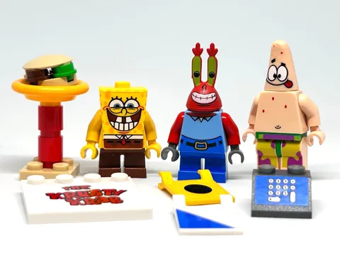 LEGO SpongeBob SquarePants Krusty Krab Adventures 3833 Minifigures Print Parts