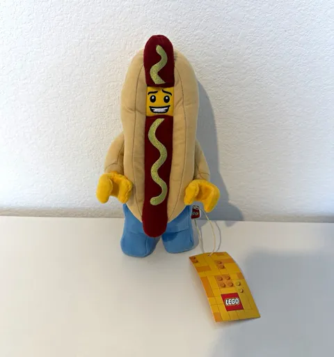 LEGO Minifigure Plush Hot Dog Guy/Hot Dog Man MINIFIGURES Stuffed Toy w/ Tag
