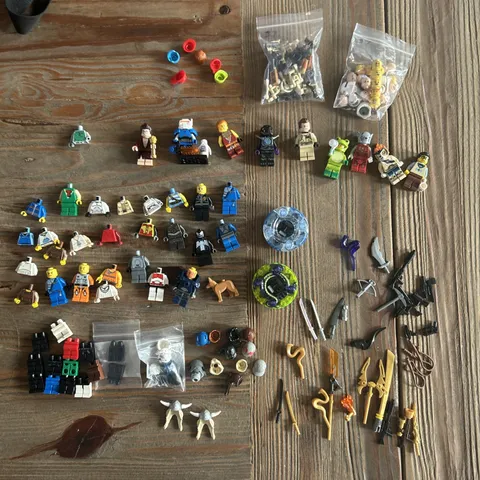 Lego Mini Figure Complete In Parts Lot. Lego Ninjago, CMF, Star Wars. ￼