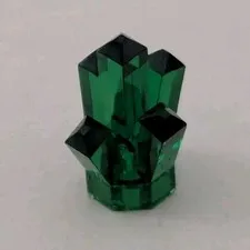 Lego TRANS GREEN CRYSTAL Jewel Power Miners Minifig Treasure Rock Gem Piece
