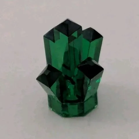 Lego TRANS GREEN CRYSTAL Jewel Power Miners Minifig Treasure Rock Gem Piece