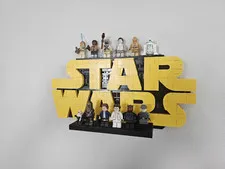 BrickedUpDesigns Star Wars Logo Wall Mount ONLY (SET NOT INCLUDED) (75407)