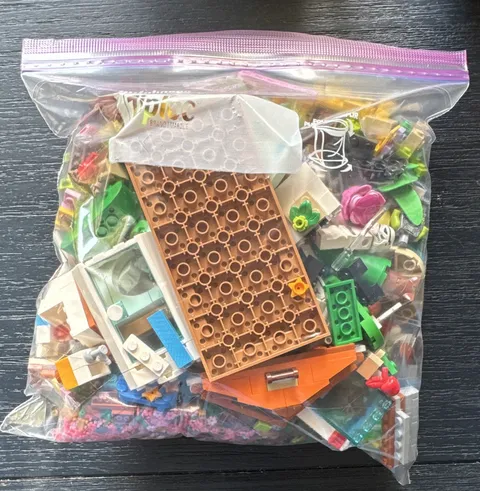 LEGO Bulk Lot Mixed Bricks & Pieces Multicolor Plastic Parts in Bag, 10+ Pcs