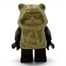 LEGO Star Wars Minifigure sw0067 Ewok Tan Hood Paploo 7139 Vintage