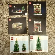Lego Instructions Manuals Lot - Christmas Theme