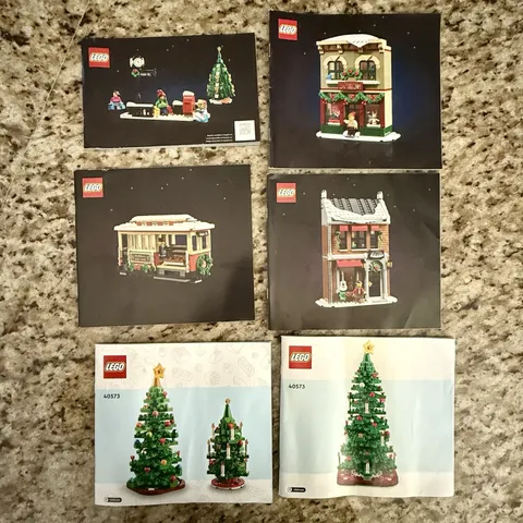 Lego Instructions Manuals Lot - Christmas Theme