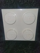 LEGO Storage Box White 4 Stud Brick Box Room Copenhagen 2012 4003 Stackable