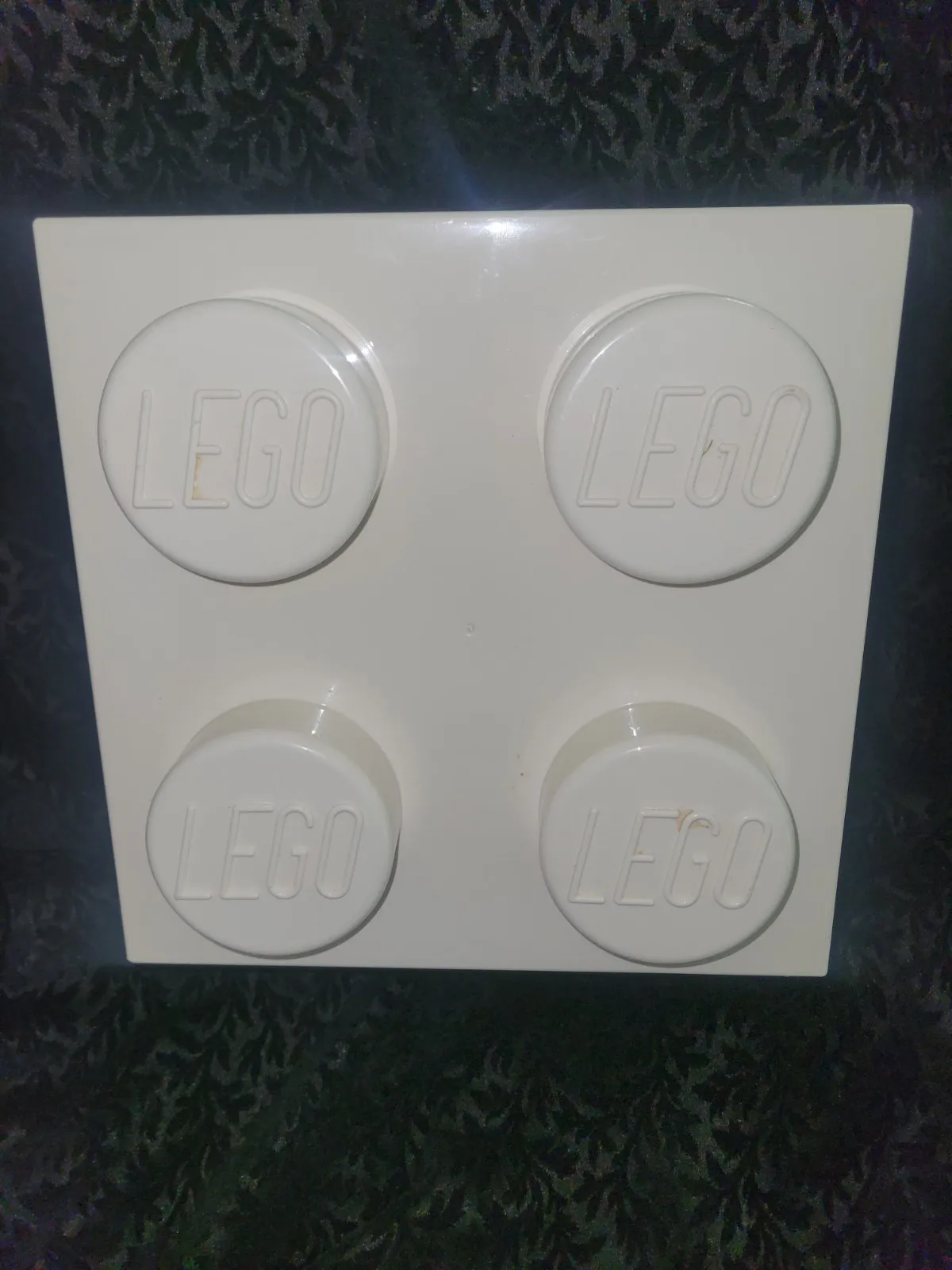 LEGO Storage Box White 4 Stud Brick Box Room Copenhagen 2012 4003 Stackable