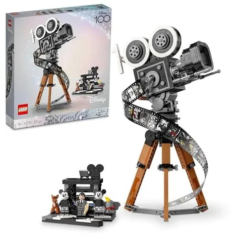 LEGO Disney 100 Walt Disney Tribute: Camera Birthday Present 43230 Toy Block Chr