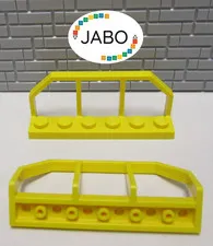 (M4/6/6) LEGO 2x 6583 Railway Railing 1x6 yellow 4552 3225 4564 8459 7905