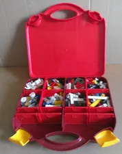2012 LEGO Travel, Storage, Case w/Compartments LOT LEGO Assorted pcs