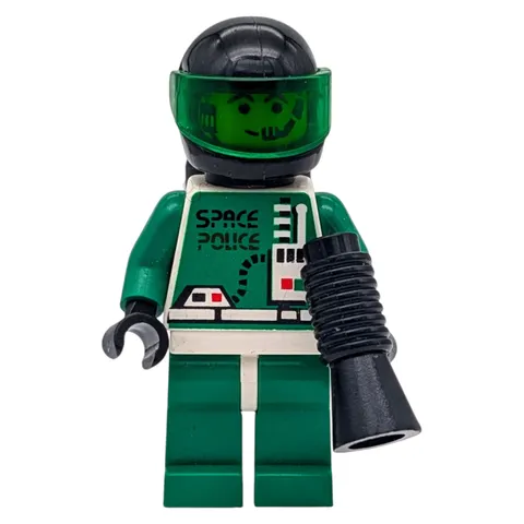 LEGO minifigure Space Police green white weapon spaceship planet 6897 6957