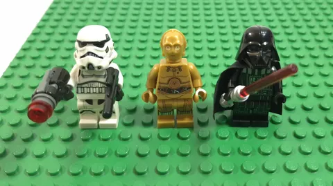 LEGO Lot of 3 Star Wars Minifigures, Darth Vader, C-3PO, Imperial Stormtrooper