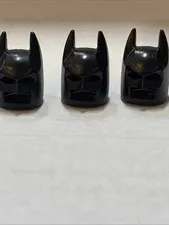 LEGO Black Batman Cowl Mask with Angular Ears (10113 / 28766) Lot Of 3!