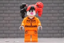 LEGO® Arkham Asylum Minifig sh1080 - Harley Quinn - Prison Jumpsuit