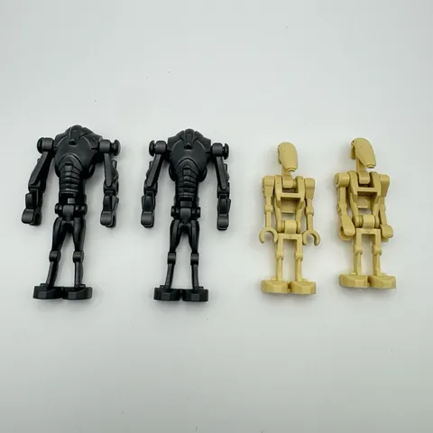 LEGO Star Wars Battle Droid & Super Battle Droid Minifigure Lot 4 figures OBO
