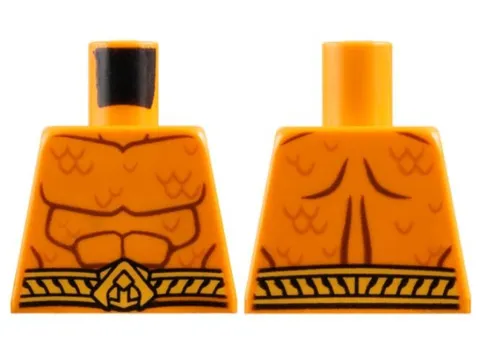 LEGO® Part 973pb1295 - Torso Bare Chest with Muscles Outline - Aquaman