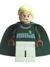 LEGO Draco Malfoy Minifigure Dark Green and White Quidditch Uniform hp108 4737