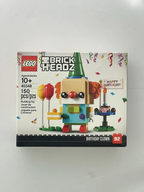 LEGO Brick Headz 40348 BIRTHDAY CLOWN 150 pieces ~ New and Sealed ~ Retired
