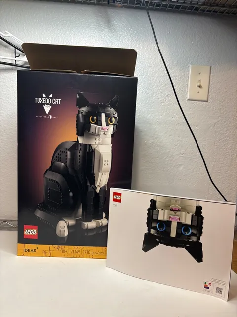 LEGO Ideas 21349 Tuxedo Cat - EMPTY BOX and Instruction Manual ONLY - Authentic