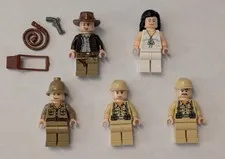LEGO Indiana Jones Minifigure lot 7621, 7623 Raiders of the lost ark GENUINE NEW