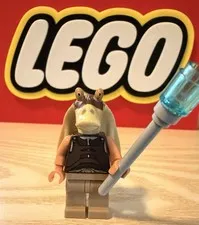 Lego Star Wars Gungan Soldier Minifigure With Accessory