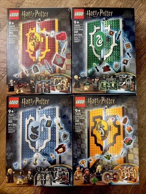 LOT LEGO Harry Potter House Banners 76409 76410 76411 76412 Gryffindor READ