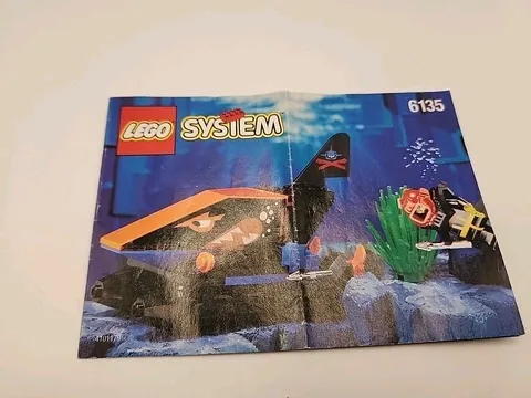 Lego 6135 System Aquazone Shark Instruction Manual Only