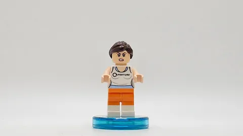 LEGO minifigure Chell with Player Tag dim006 Dimensions Portal 2 71203