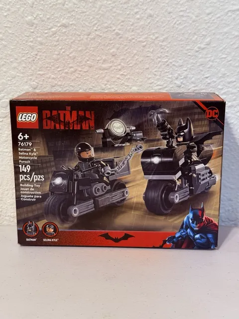 NEW LEGO THE BATMAN BATMAN & SELINA KYLE MOTORCYCLE PURSUIT, SET 76179
