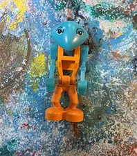 LEGO Blue & Orange Minifigure Figure Alien Space Series