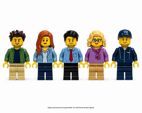 LEGO City People Minifigures Lot of 5 Random Town Citizens Figures Bulk