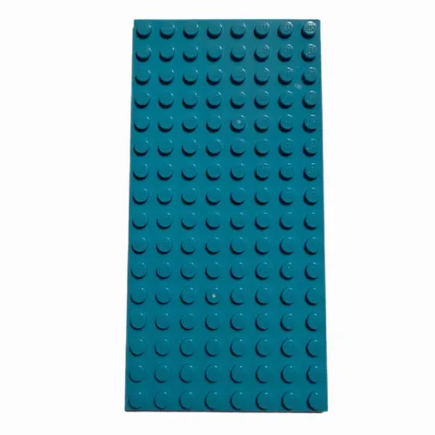 LEGO Azure Blue 8 X 16 STUD Baseplate 2.5” X 5” PIECE #3865 94238 Great Cond!