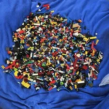 Bulk LEGO LOT 8.9 pound box of Bricks, parts, Pieces, Tires accessories