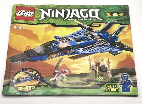 Lego 9442 User Instruction Manual Booklet Ninjago Jay's Storm Fighter Guide Only