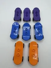 LEGO Skateboard Lot of 8-Blue Purple, Orange-Minifigure Sports Accessory