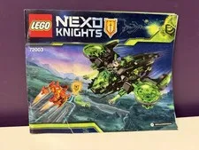 Lego 72003 Nexo Knights Berserker Bomber Instruction Manual Only