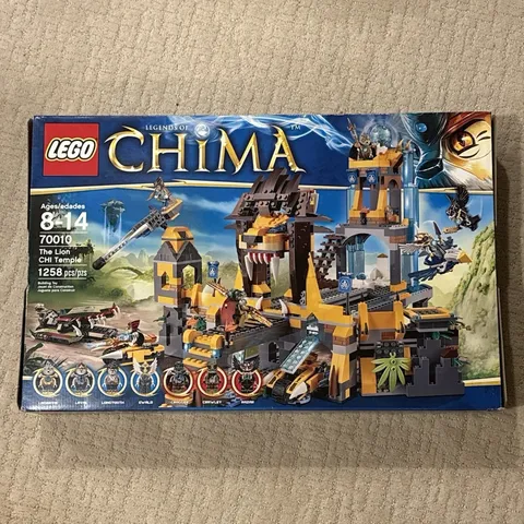 LEGO Legends of Chima The Lion CHI Temple (70010) 1258 pcs w/Box 100% Complete