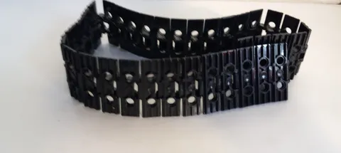 LEGO BULK LOT 36 black TECHNIC LINKs  TREAD WIDE 2 PIN HOLES
