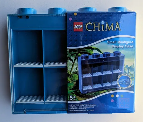 LEGO KP002 Small Minifigure Display Case 8 Light Blue Chima 2011 - NEW - SEALED