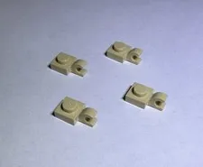 Lego Lot Of 4 Brick Yellow 1x1 Plate W Holder Vertical Holders New City Arm